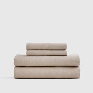 Linen Sheets | Quince in Toffee (Queen)
