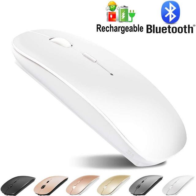 Bluetooth Mouse for MacBook pro/MacBook air/Laptop/iMac/ipad, Wireless Mouse for MacBook pro MacBook Air/iMac/Laptop/Notebook/pc (Bluetooth Mouse/B White)