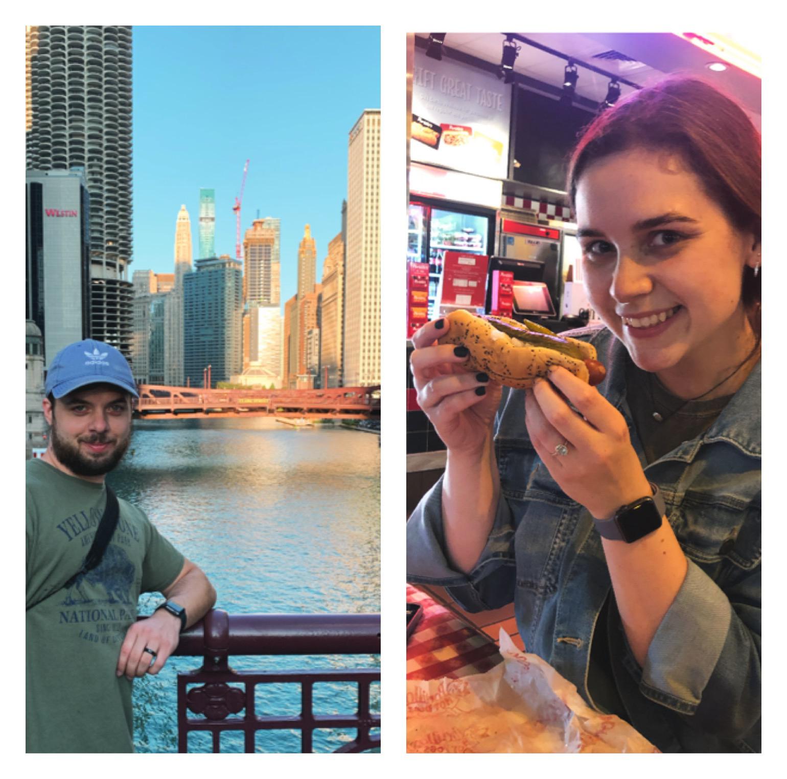 Finally in Chicago, enjoying the sites and hotdogs 🤌🏼