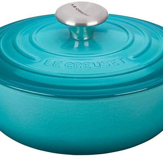 Le Creuset Enameled Cast Iron Signature Sauteuse Oven, 3.5 qt, Caribbean