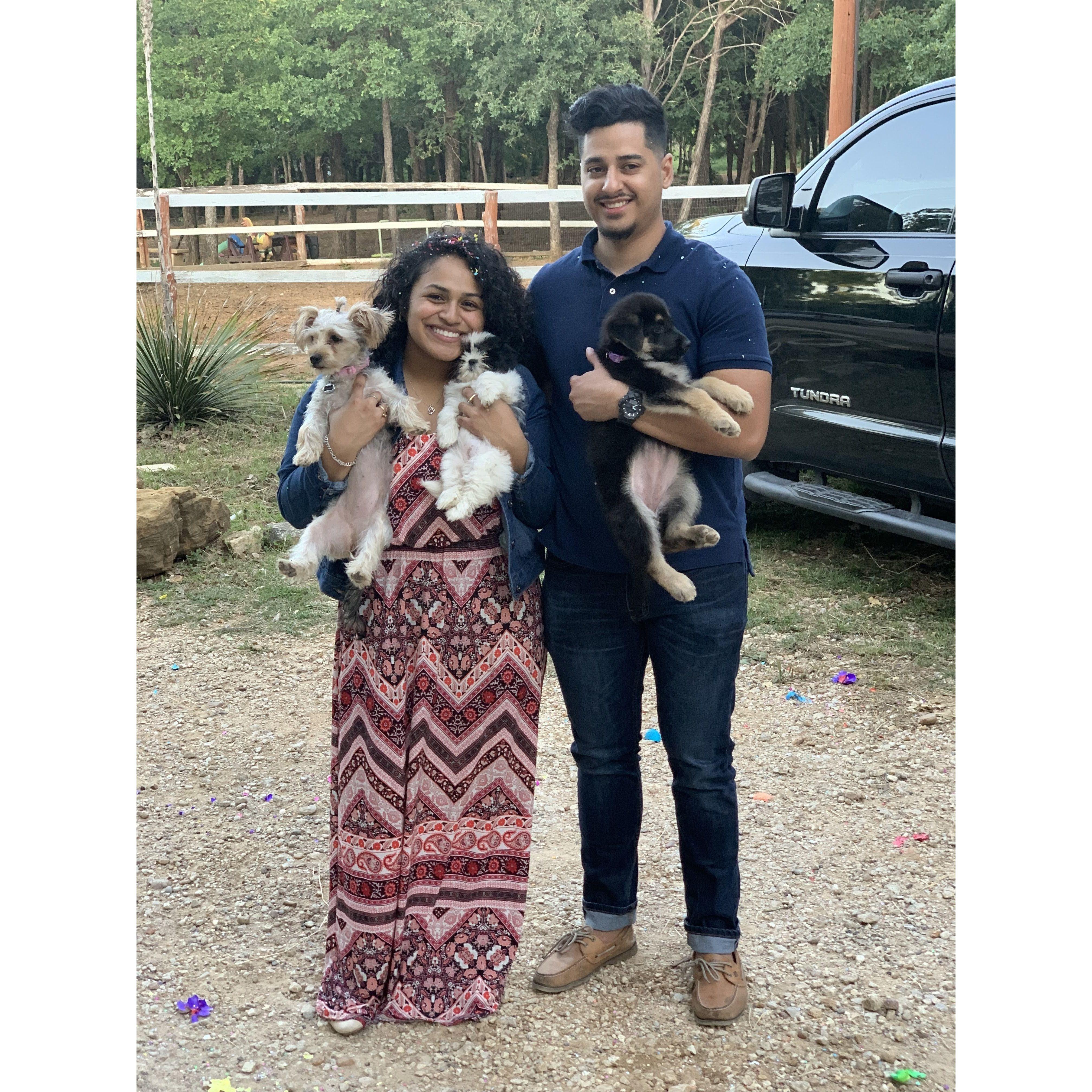 We're known as a "dog loving" couple for fair reasons.