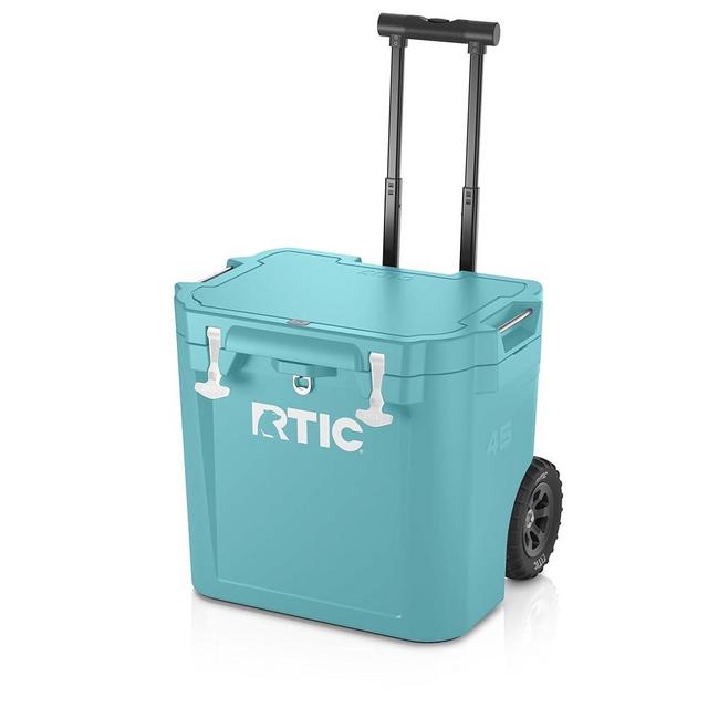 RTIC 45 QT Wheeled Ultra-Tough Cooler Hard Insulated Portable Ice Chest Box for Beach, Drink, Beverage, Camping, Picnic, Fishing, Boat, Barbecue, Rotomolded Construction