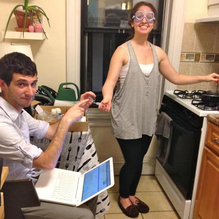 For our first Valentine's Day in 2012, we exchanged identical gifts: crystal-growing kits from FAO Schwartz. Here is our best "Breaking Bad" impression.