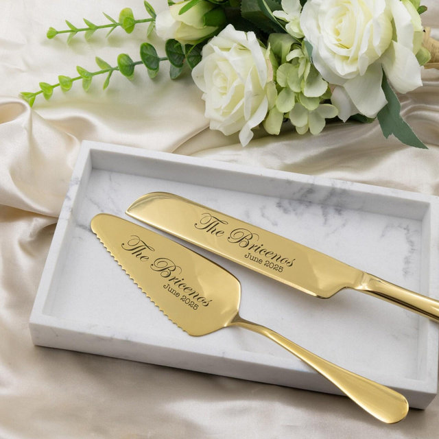 Personalized wedding cake cutter set engraved, cake serving set, custom wedding gift, wedding decoration, bridal shower gift monogrammed