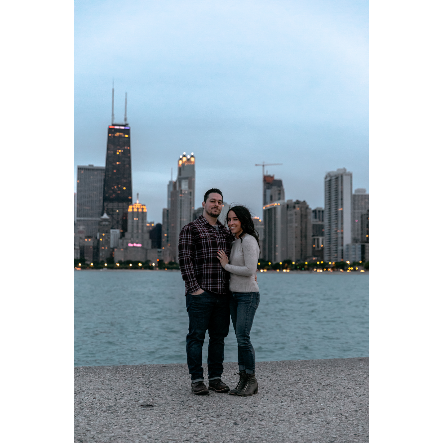 Engagement photos on the lake