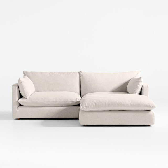 Unwind 3-Piece Reversible Slipcovered Sectional Sofa