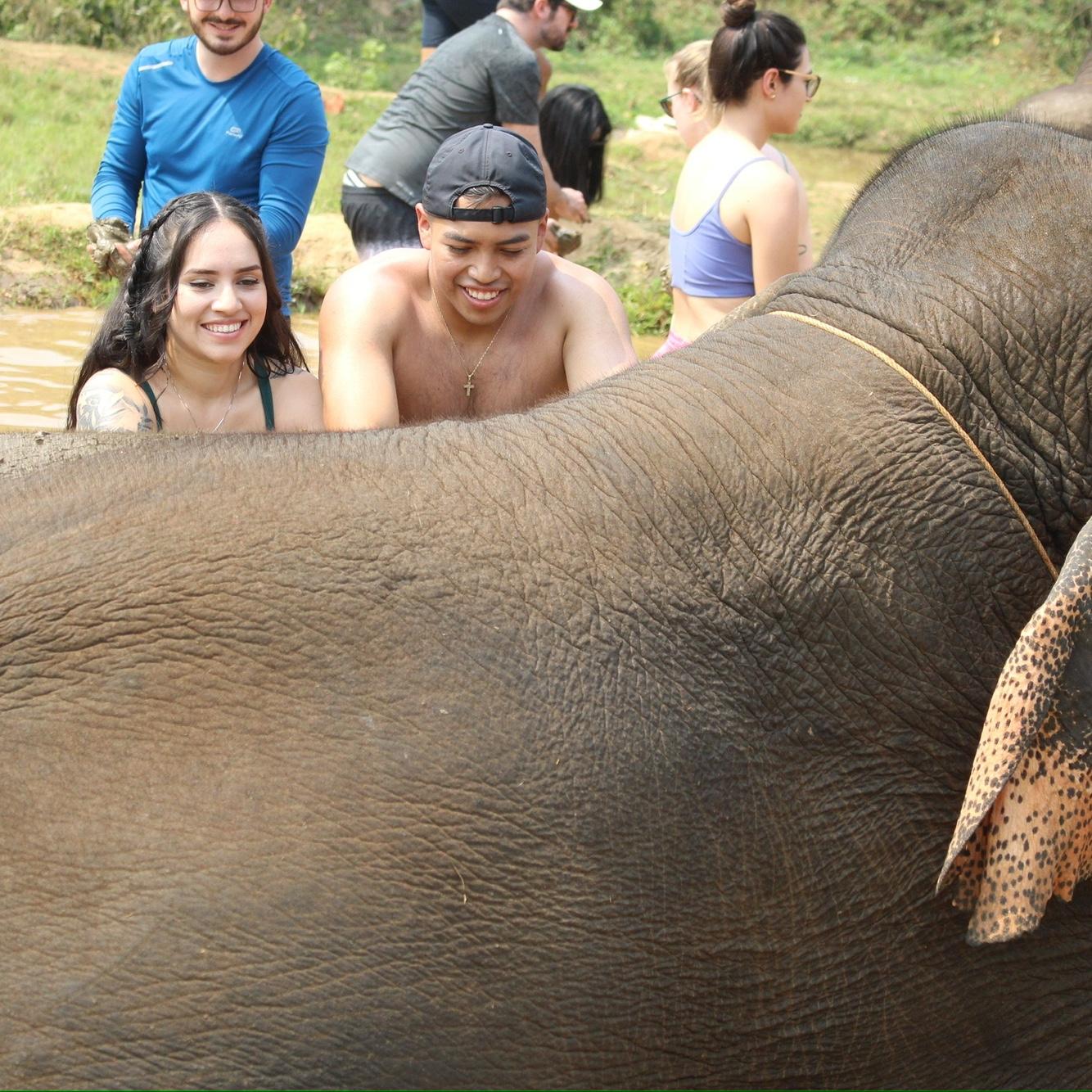 Visiting the Elephant Sanctuary in Thailand