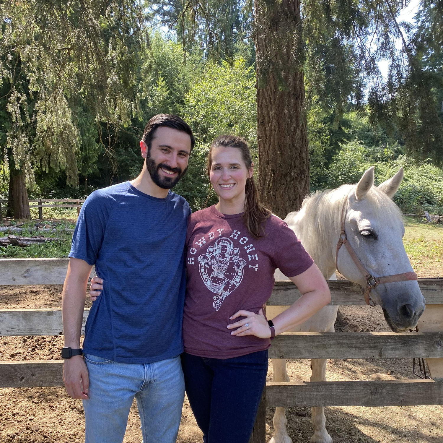 Right after I said "yes". I'm still convinced this horse was a paid actor.