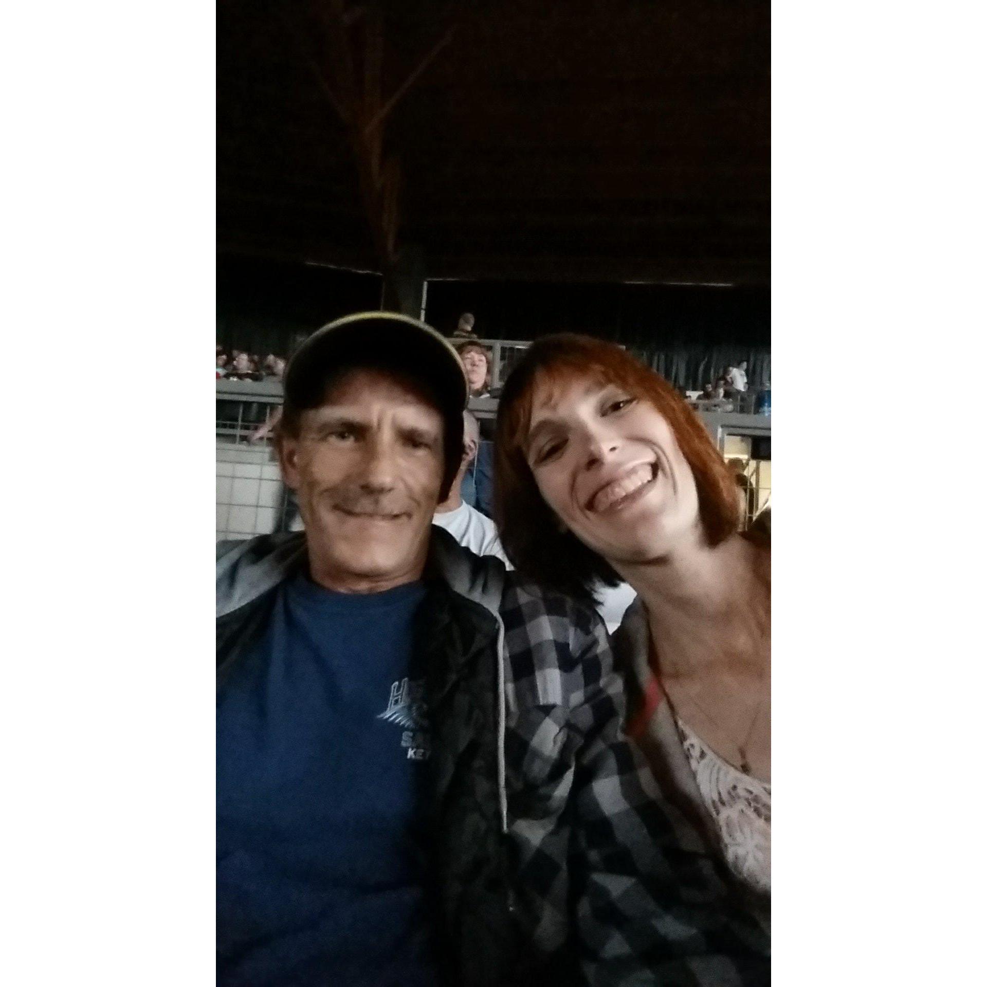 Matt and I at the Rose waiting to see White Snake!