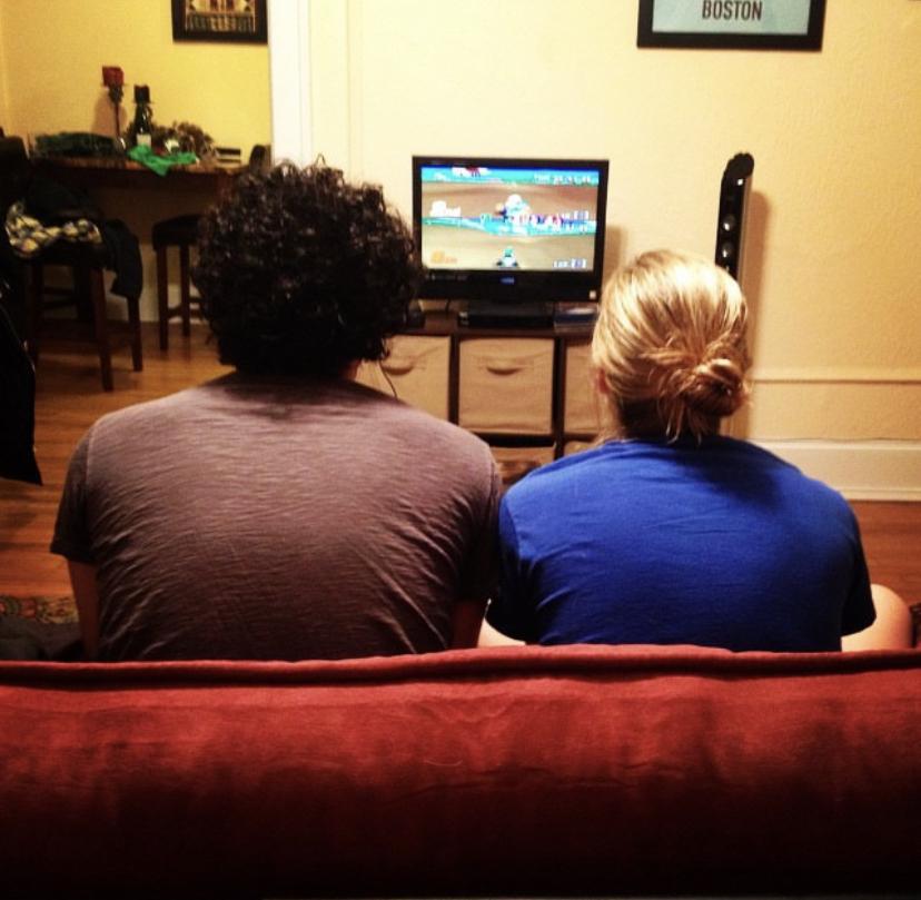 Mariokart Battle at Danni and Jackie’s Apartment | January 2015