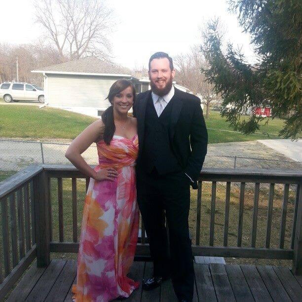 Our first "real" date! We have yet to dress up this nicely since. We'll be even fancier on the 9th!