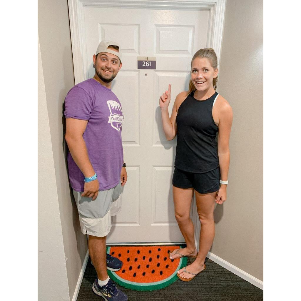 First day at our apartment