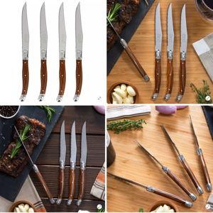 French Home Laguiole Steak Knives, Set of 4 - Wood