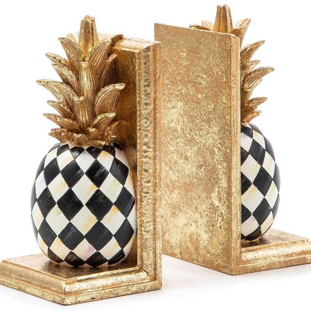 Mackenzie Childs Pineapple Bookends