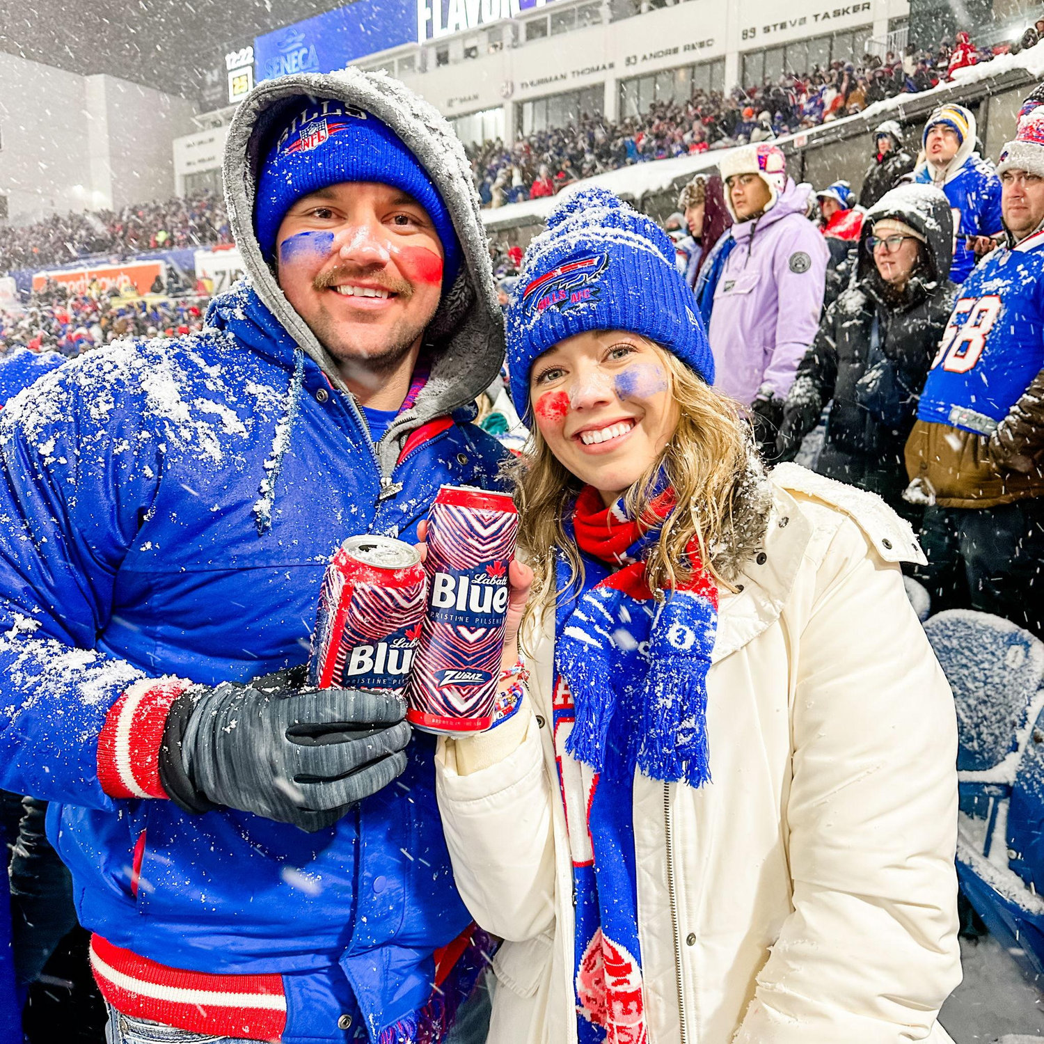 Justin's first Bills game!
