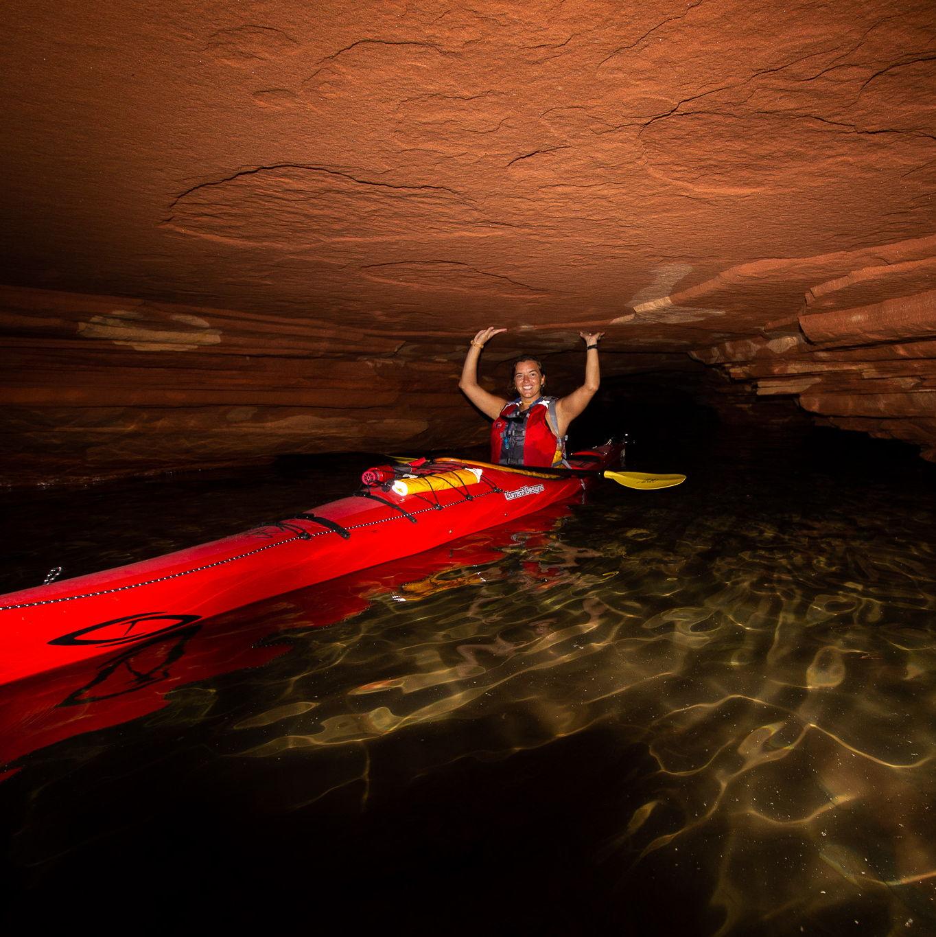Sand Island Sea Cave. Apostle Islands, Wisconsin. Summer 2020