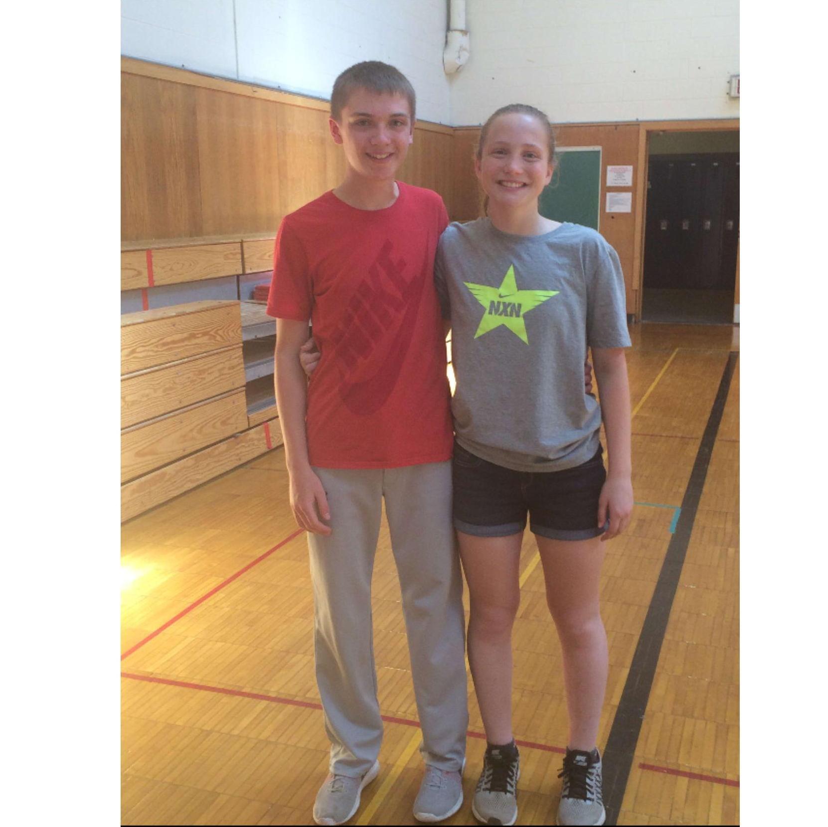 Matt and Abby's very first picture together!