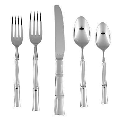 Fortessa 5PPS-127-20PC Royal Pacific 18/10 Steel Flatware 20 Piece Place Setting, Polished Stainless