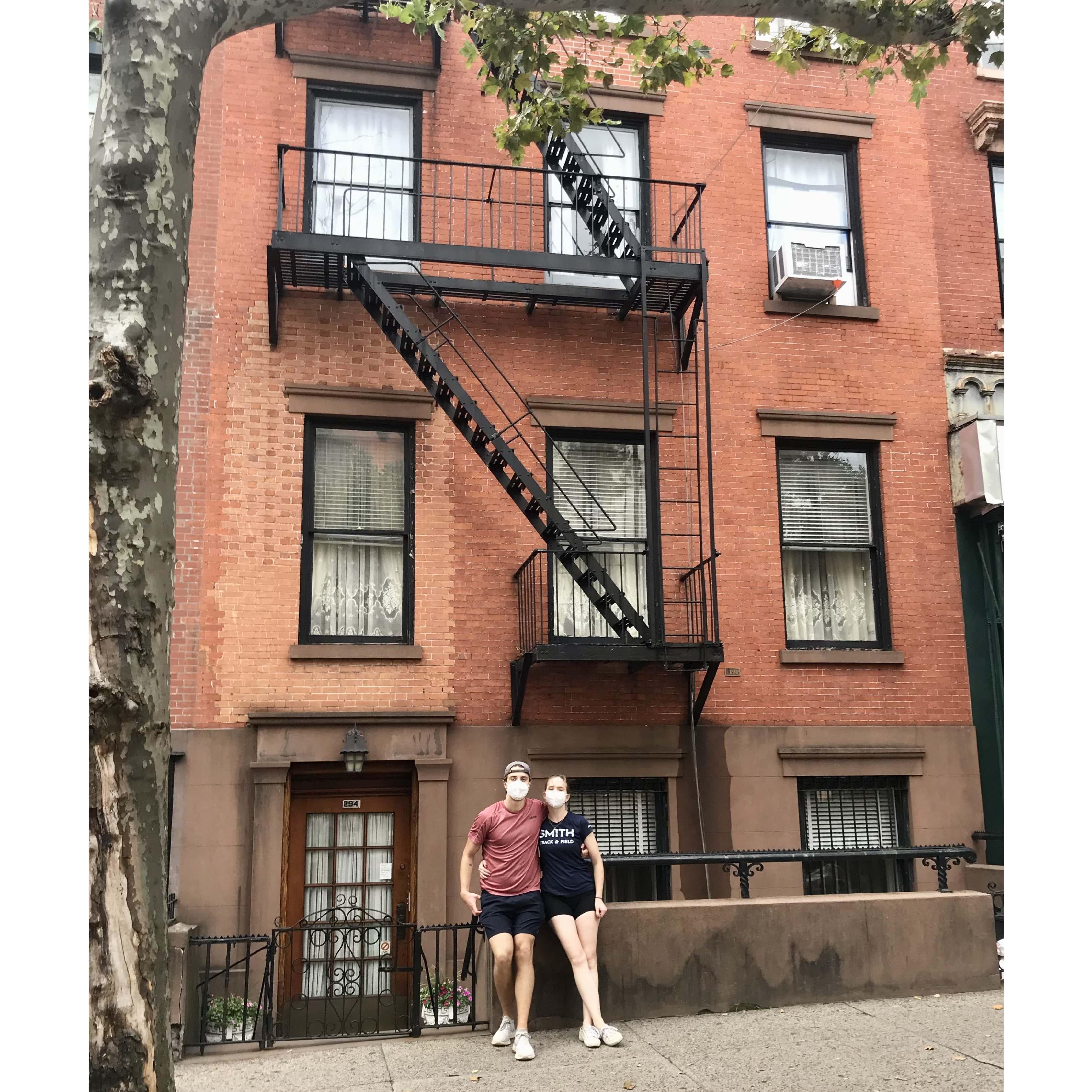 Moving out of our first apartment together, September 2020. 