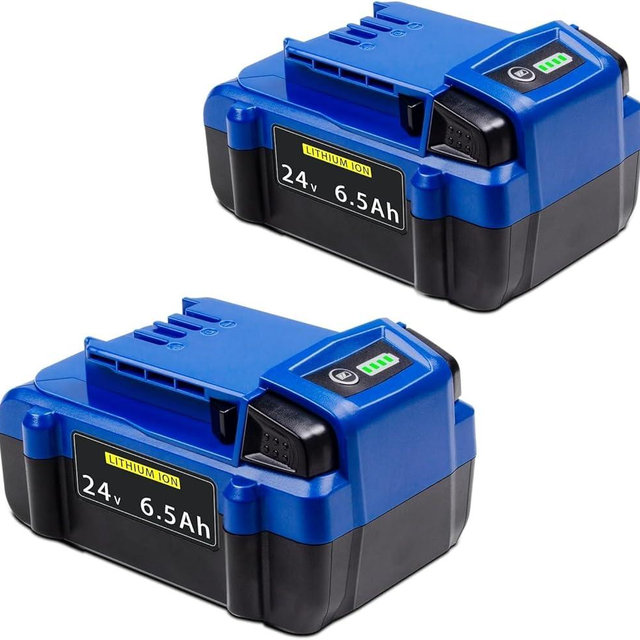 BOTKK Upgraded! 6500mAh Replacement for Kobalt 24V Battery, Compatible with Kobalt 24 Volt Max Lithium Ion Battery KB624-03 KB524-03 KB424-03 KB224-03 KB124-03, 2 Packs