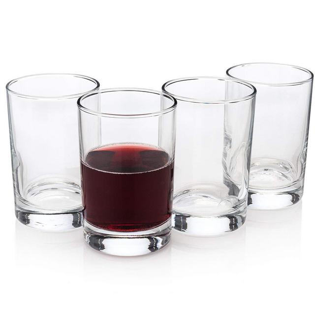 Rustic Italian Stemless Wine Glasses (Gift Box Set of 4)