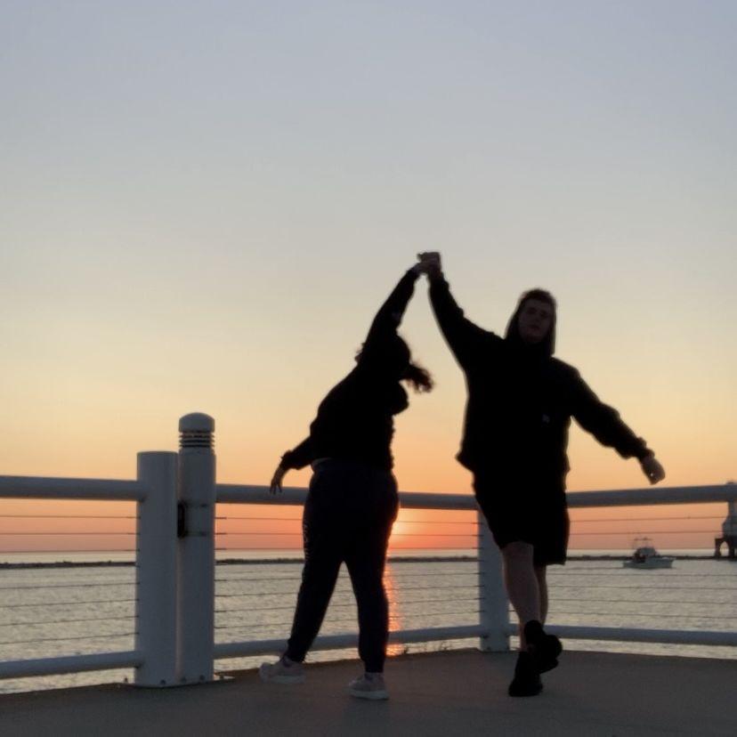 Enjoying a sunrise!