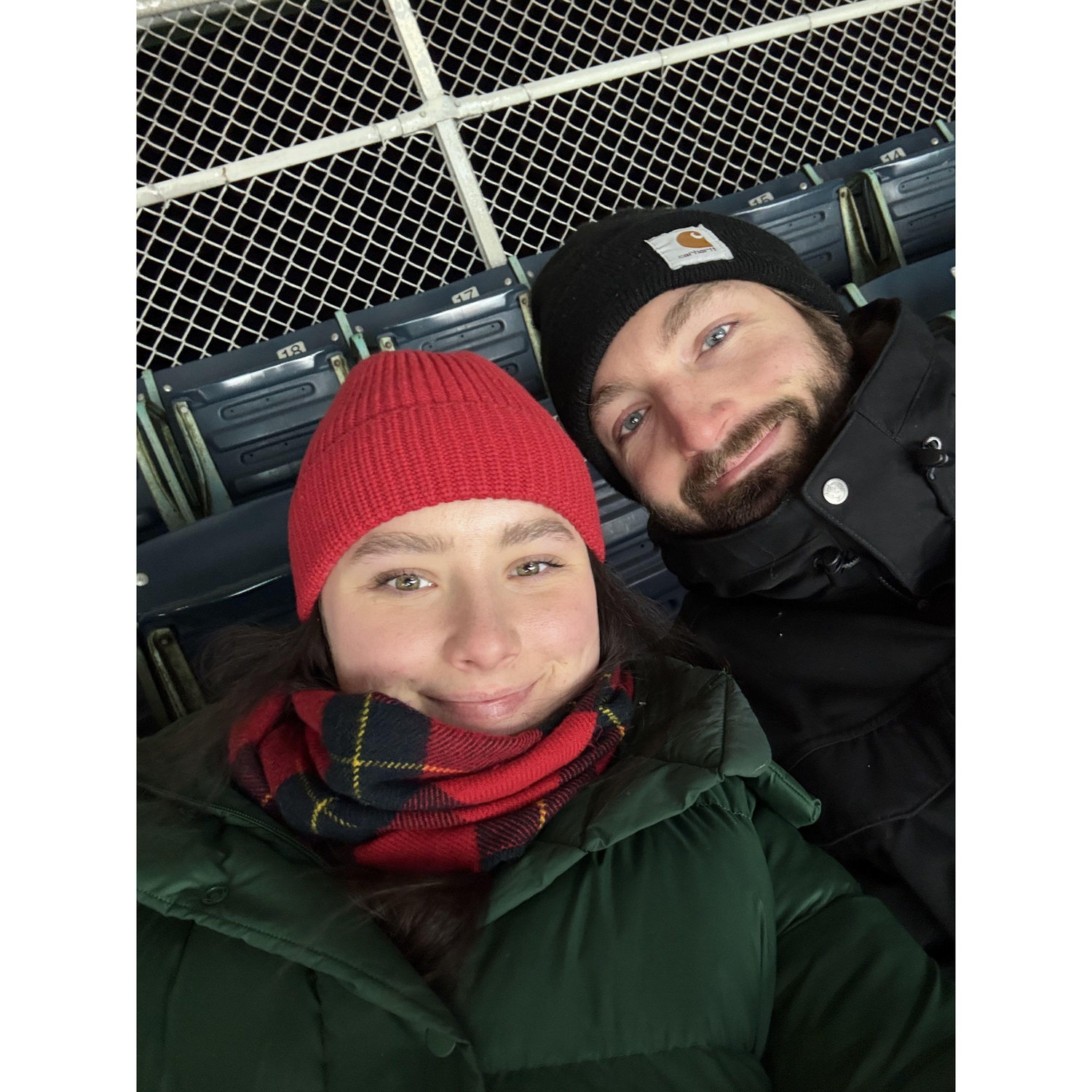 1/3/25: the coldest day of the year spent watching college hockey.....outside (at Wrigley Field)