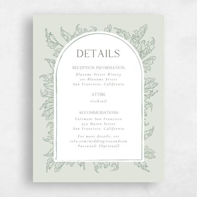 Lightest Green Wedding Enclosure - Velarde