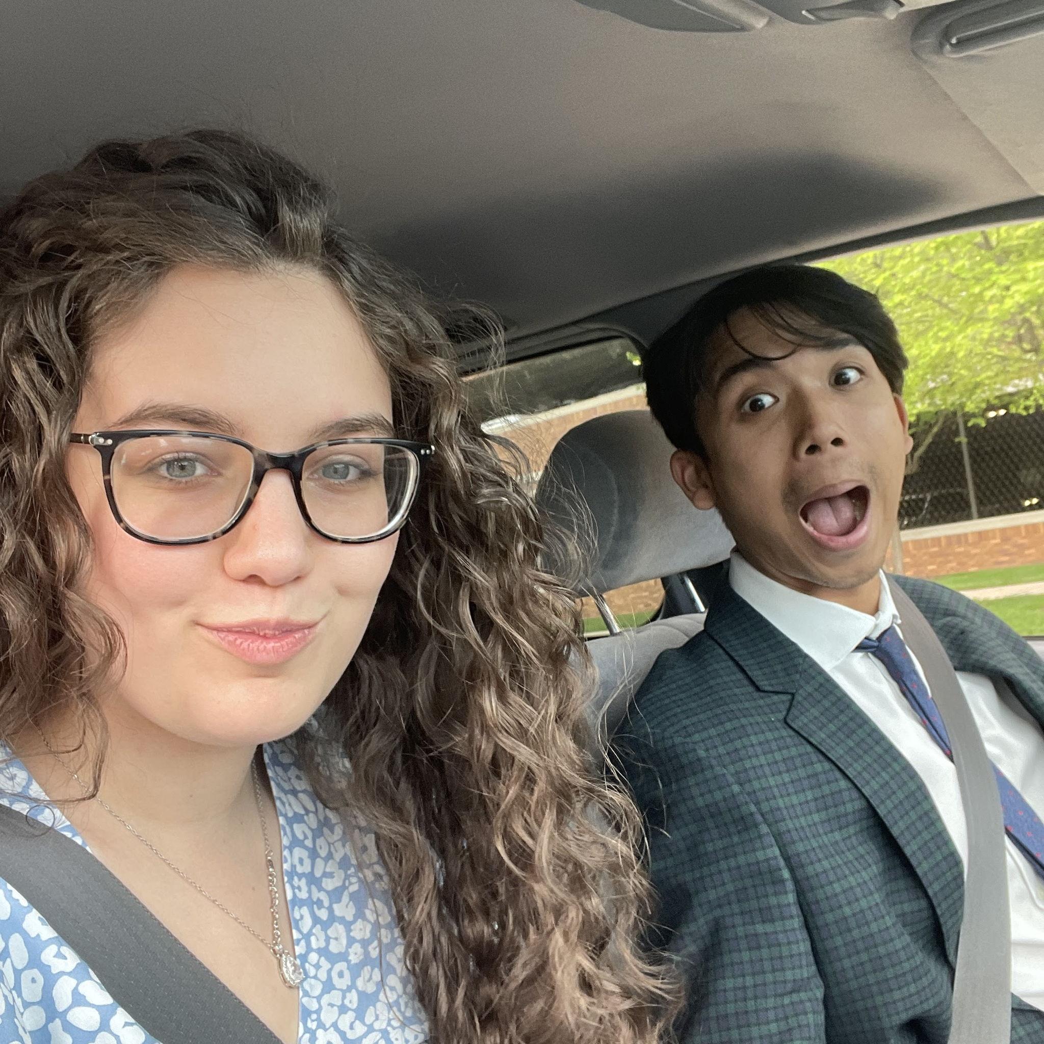 Going to one of our first weddings as a couple!
