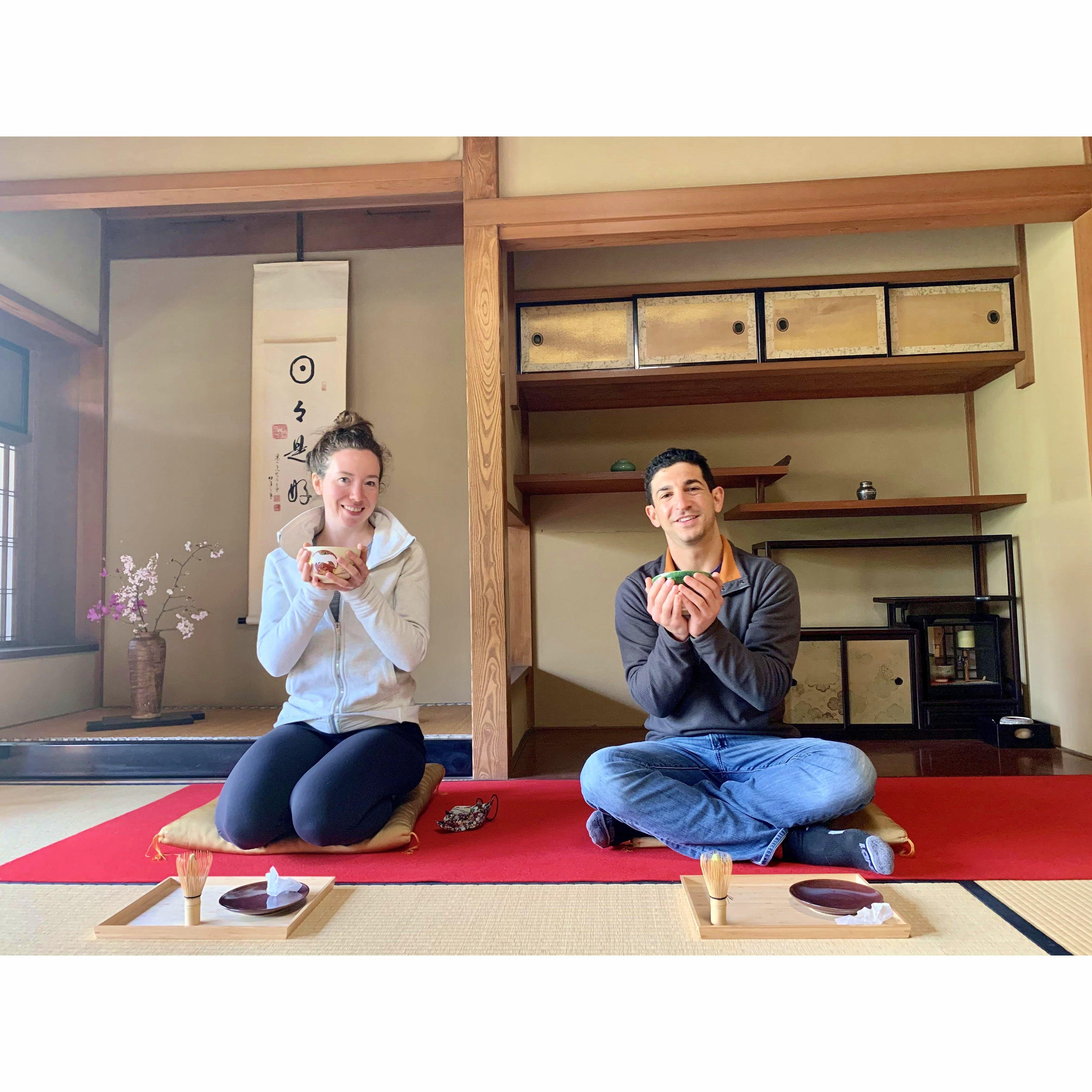 Tea Ceremony for Erin's birthday! Kyoto, Japan