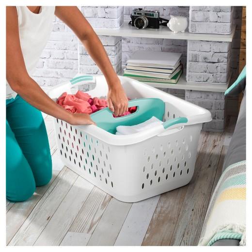 Laundry baskets 2.2 Bushel Divided Laun White - Sterilite