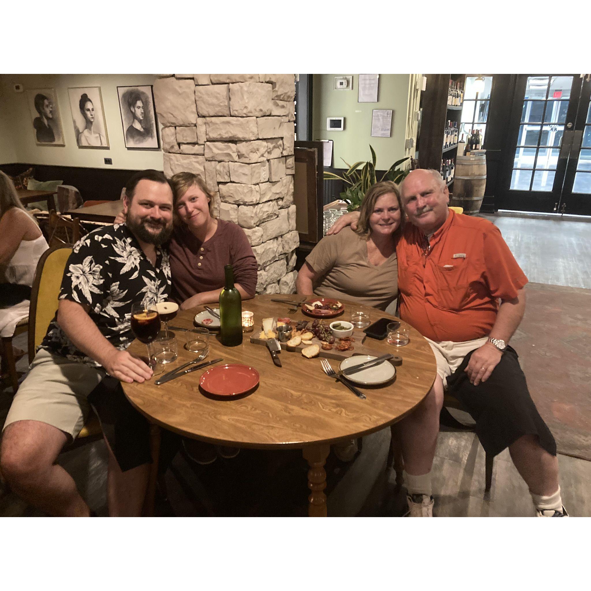 Alex's family and Morgan