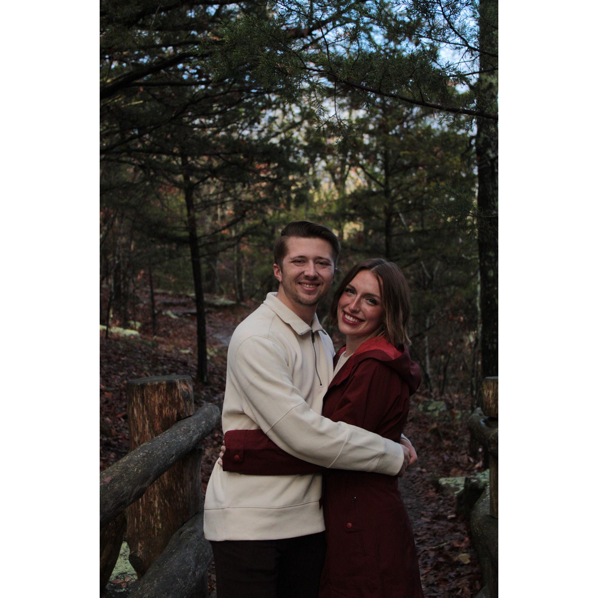 2024 - Hiking to the engagement spot!