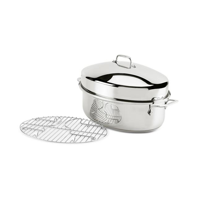 All-Clad Stainless Steel Oval Roaster & Rack