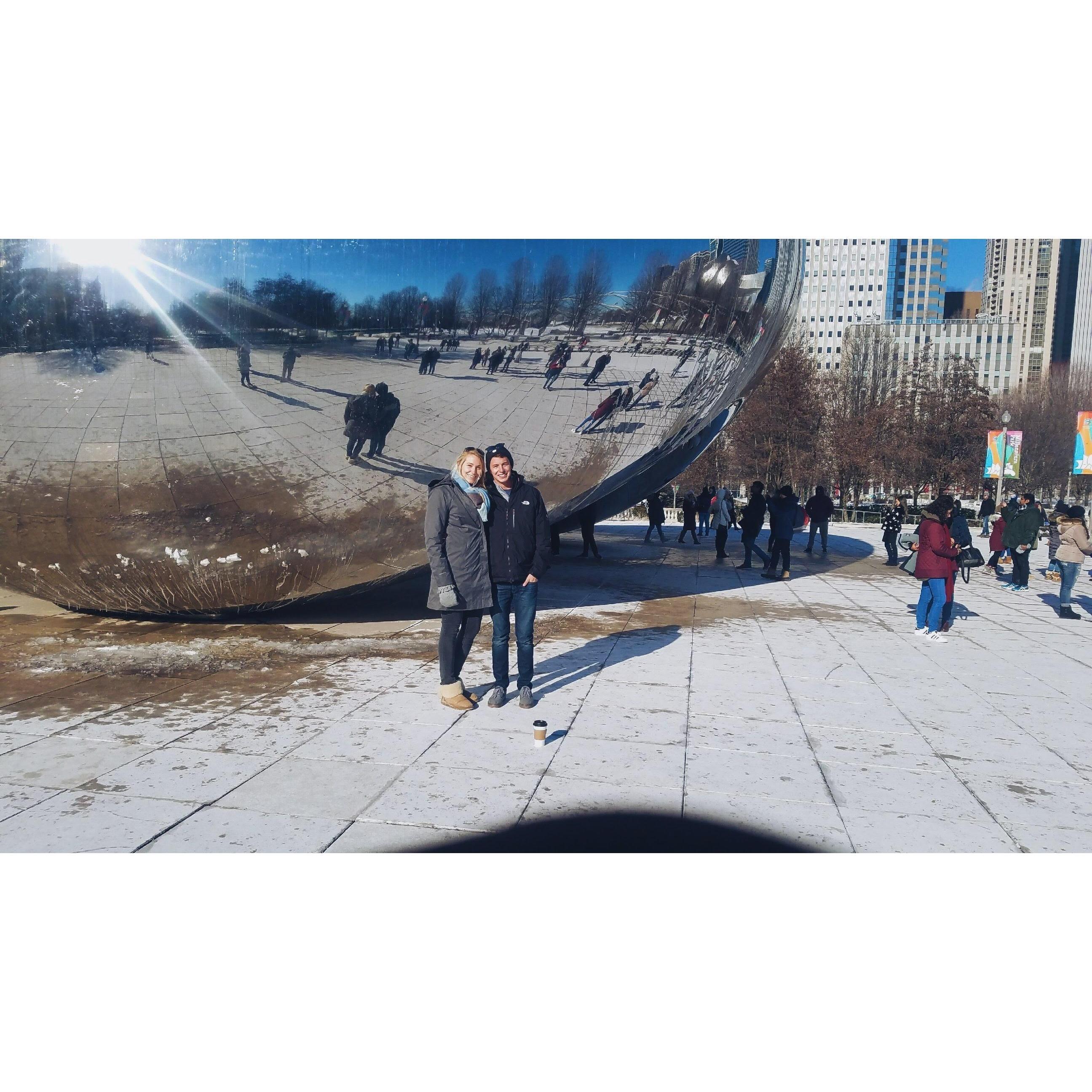 quick day trip to chicago (for meg to get her nursing license in IL)