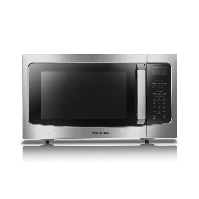 Toshiba 1.6-cu ft 1250-Watt Countertop Microwave Oven with Inverter Technology and Smart Sensor