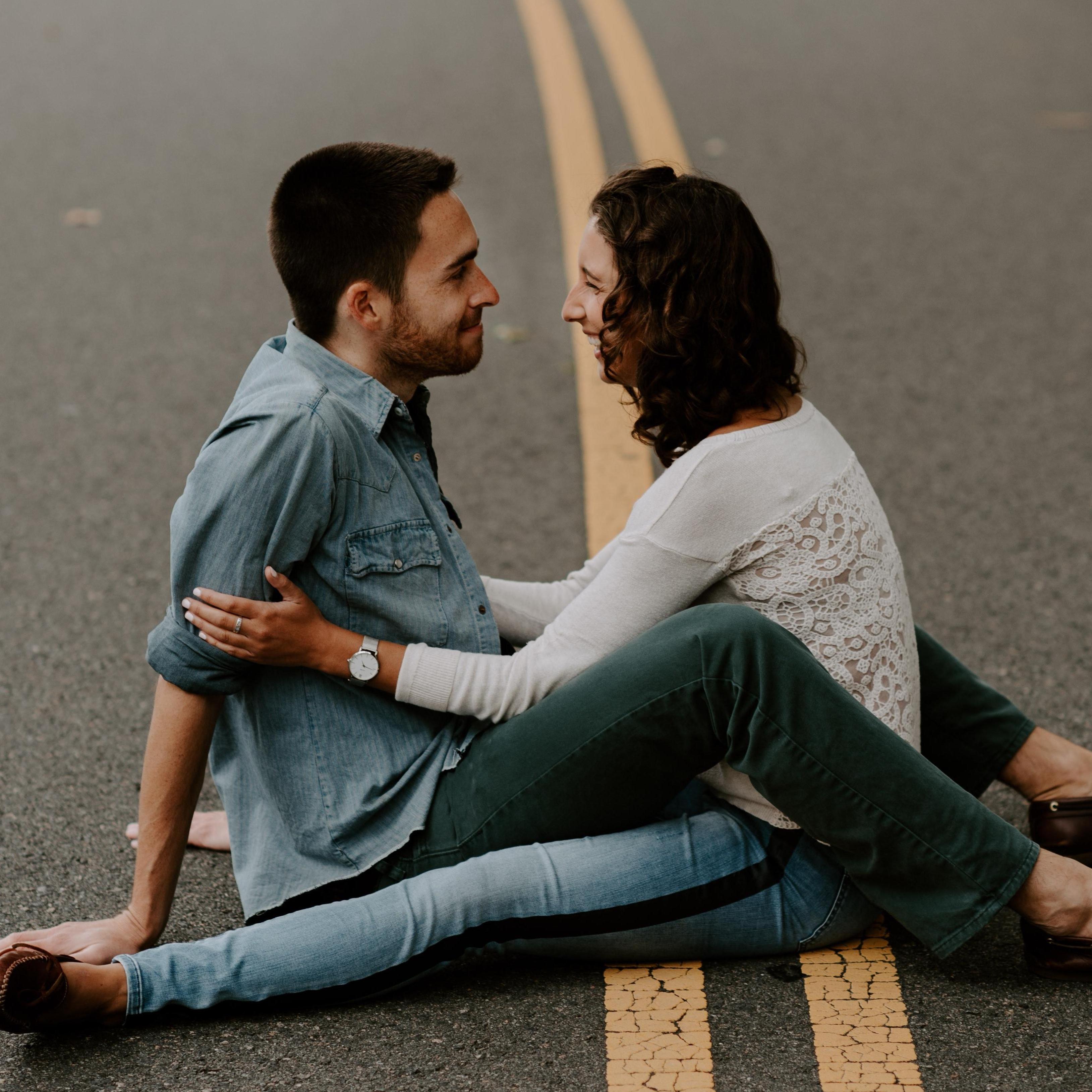 Memorial Drive was closed the day we took our engagement photos, so we took advantage.