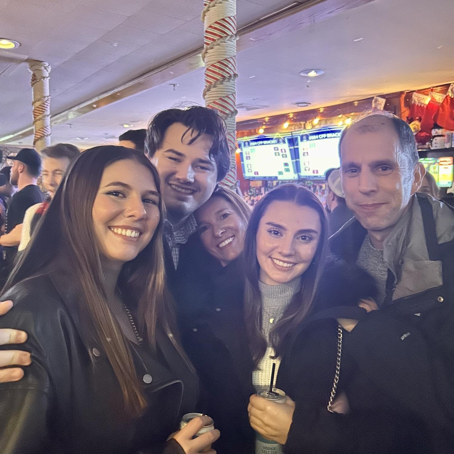 Post-engagement celebration with Casey's family at Tom English's Cottage. 12/20/24