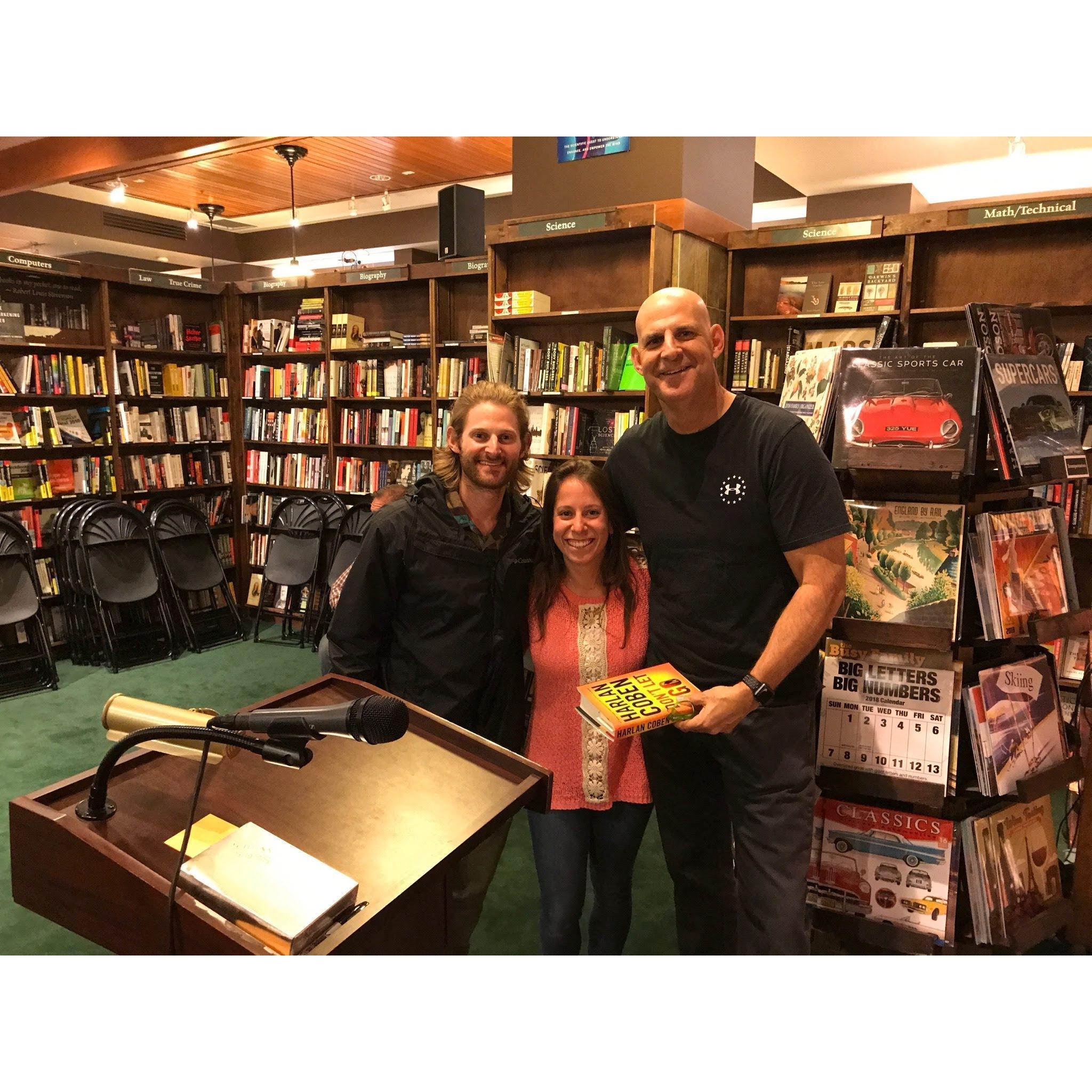 Getting to meet Noah's favorite author-- Harlan Coban