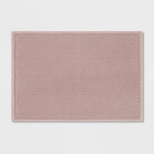 21"x30" Performance Solid Cotton Bath Mat Lilac - Threshold™
