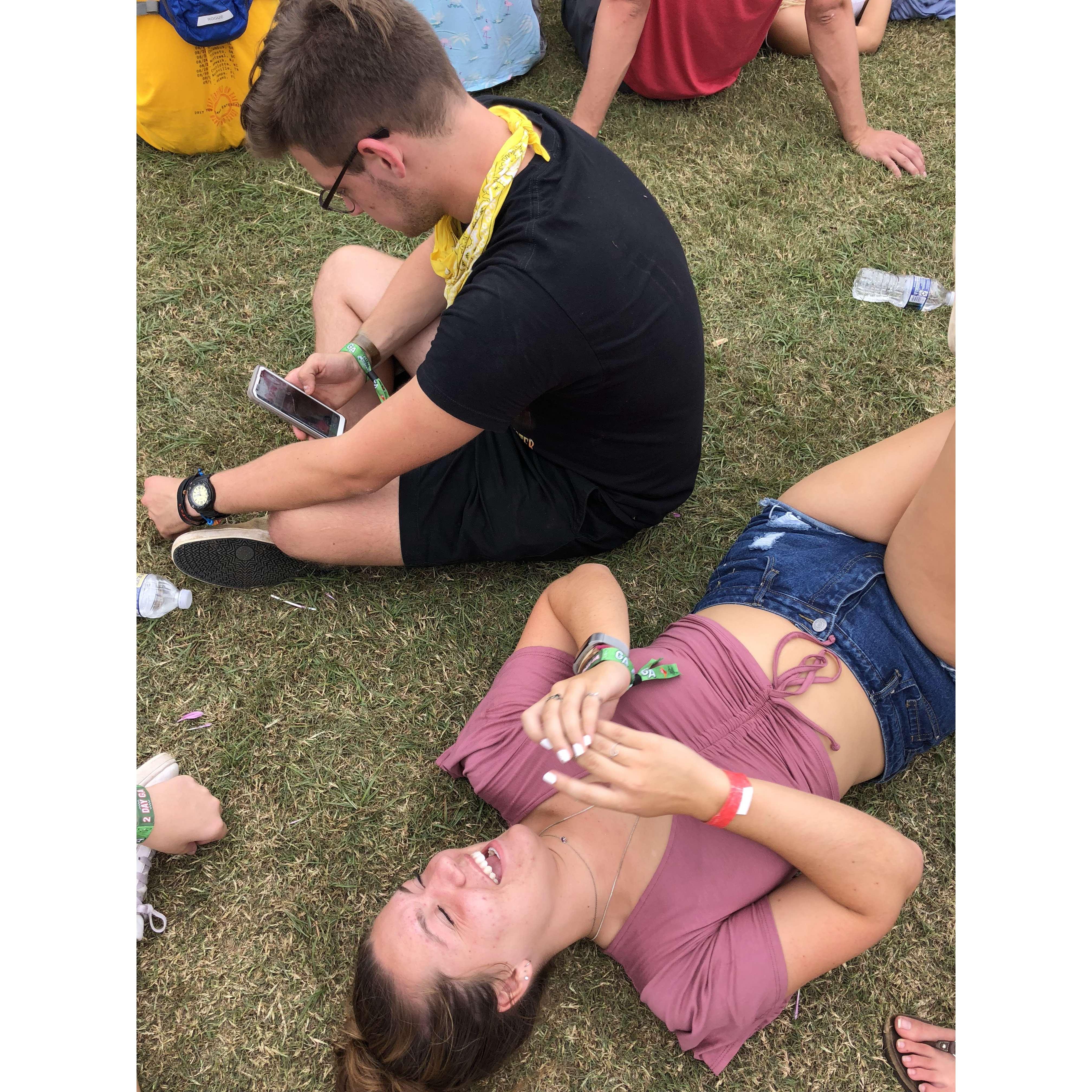 This is one of the first photos taken of us by a friend at Music Midtown.