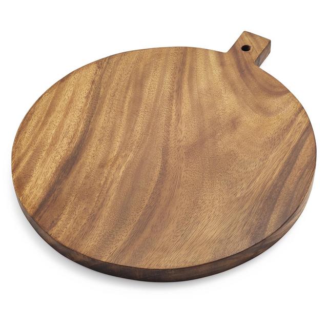 Acacia Wood Round Cheese Paddle