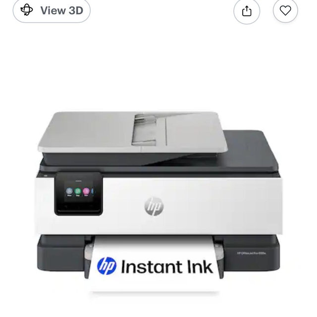 HP - OfficeJet Pro 8125e Wireless AI-Enabled AiO Inkjet Printer w/ 3 Months of Instant Ink - White