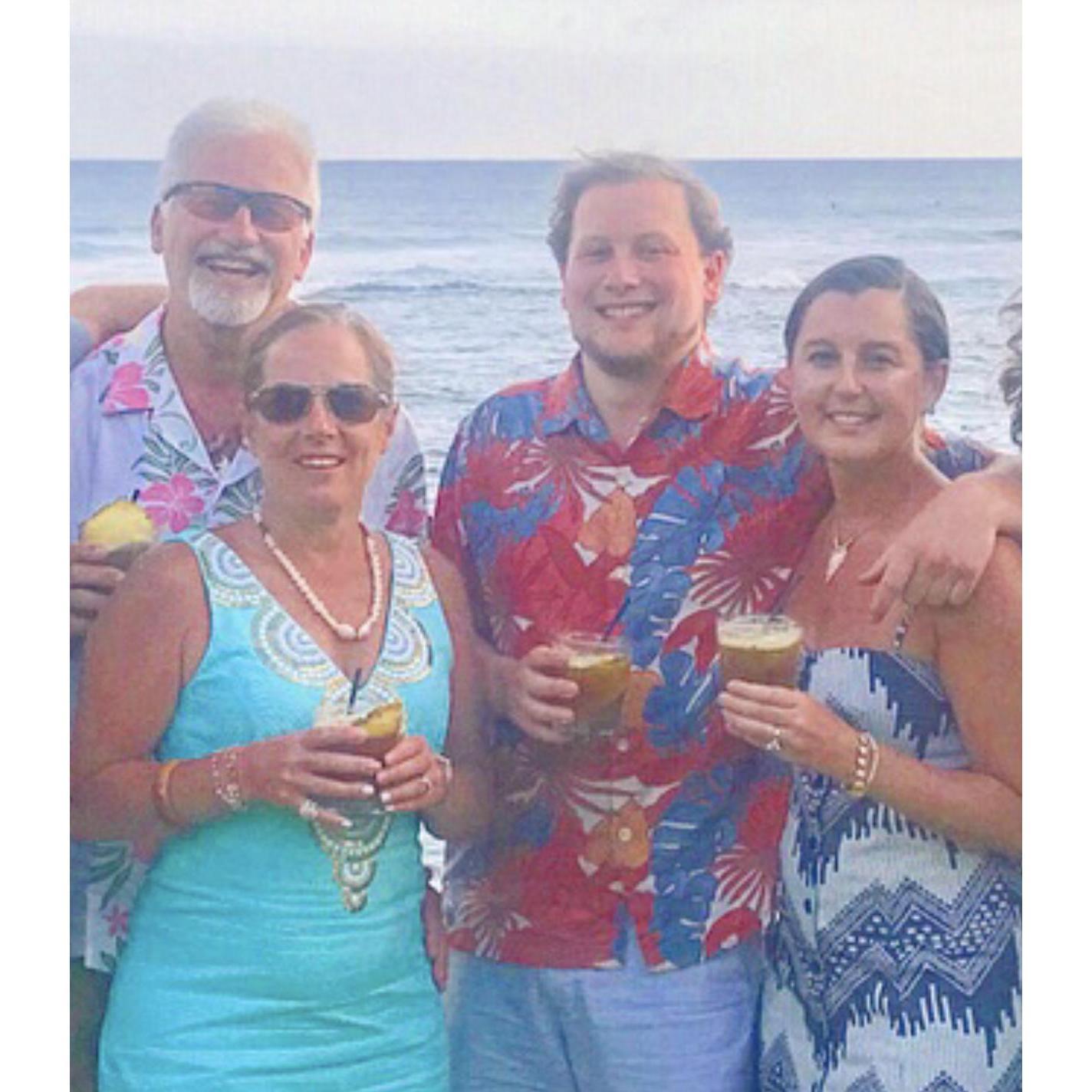 Kauai, Hawaii (with Mother and Step Father of the bride, Barbara and John Sheehan!)