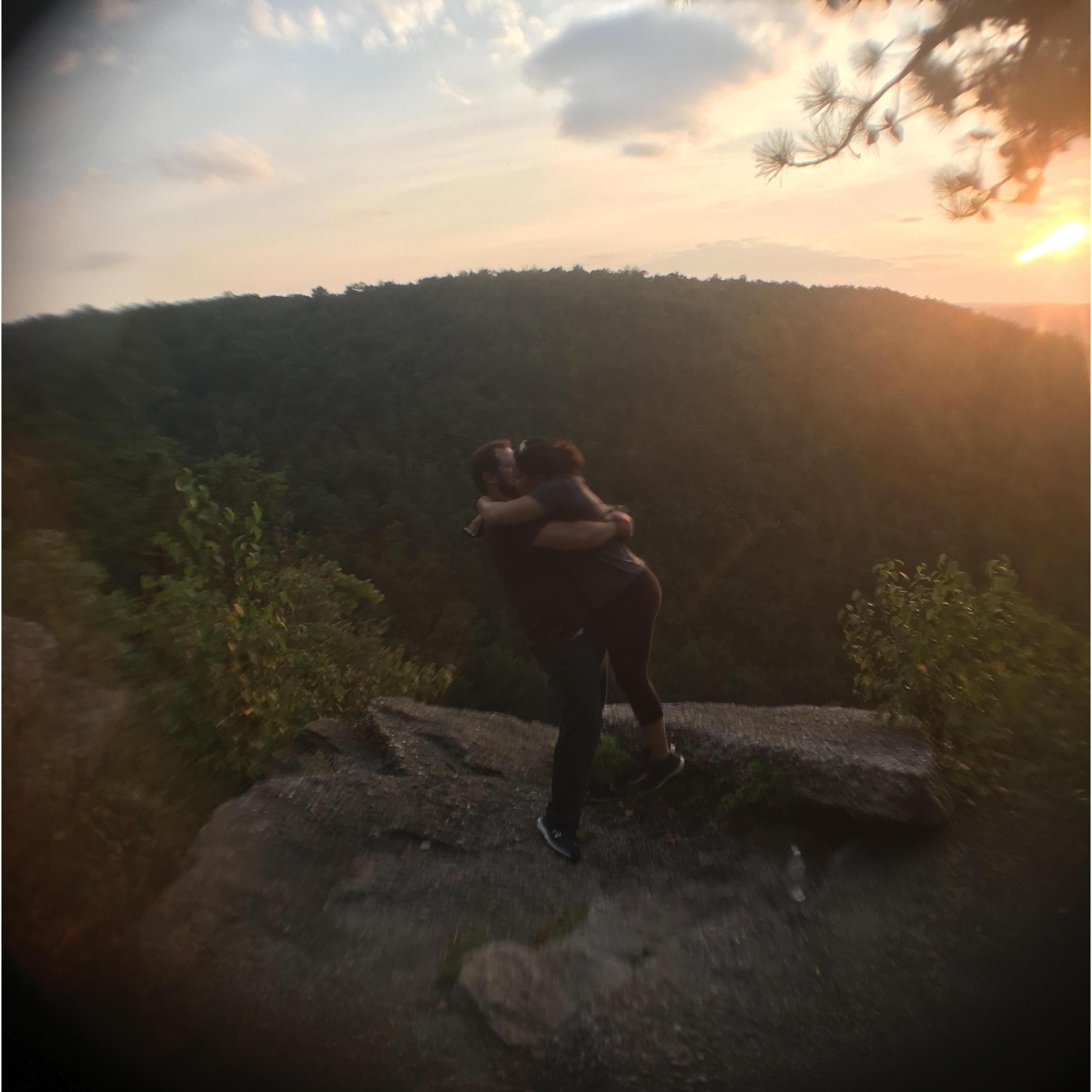 Moments after he asked me to marry him