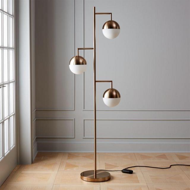 Orbs Champagne Floor Lamp