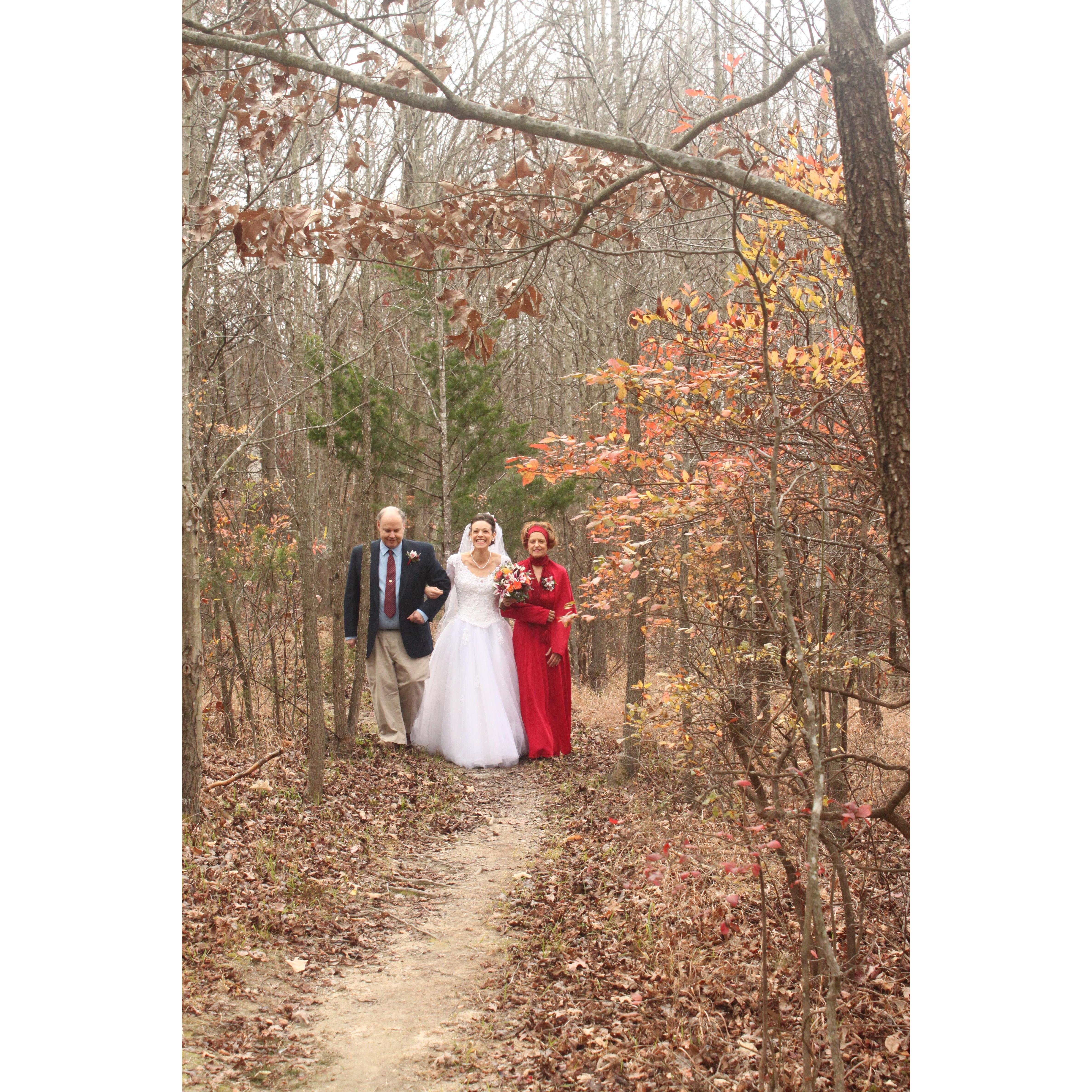 Walking down the trail!!!