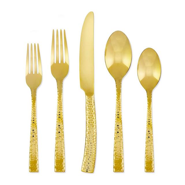 Argent Orfèvres Hampton Forge Paris Hammered Gold 20-Pc. Flatware Set, Service for 4