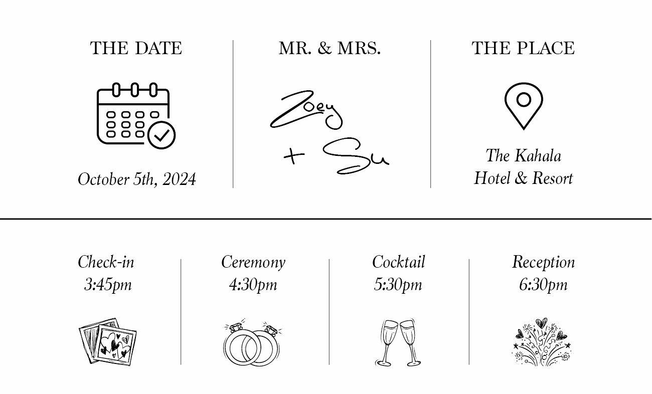 The Wedding Website of Zoey Ruan and Su Shen