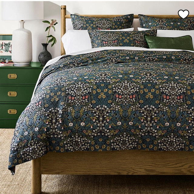 Morris & Co. x Williams Sonoma Home Blackthorn Duvet Cover and Shams